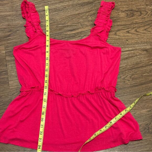 Harper 241 Women's Fuchsia Pink Sleeveless Peplum Top Large - Picture 9 of 11